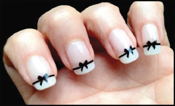 black nail stickers