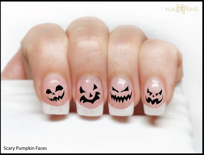Spider Web Nail Decal Spider Set No2 Halloween Nail Wrap by - Etsy