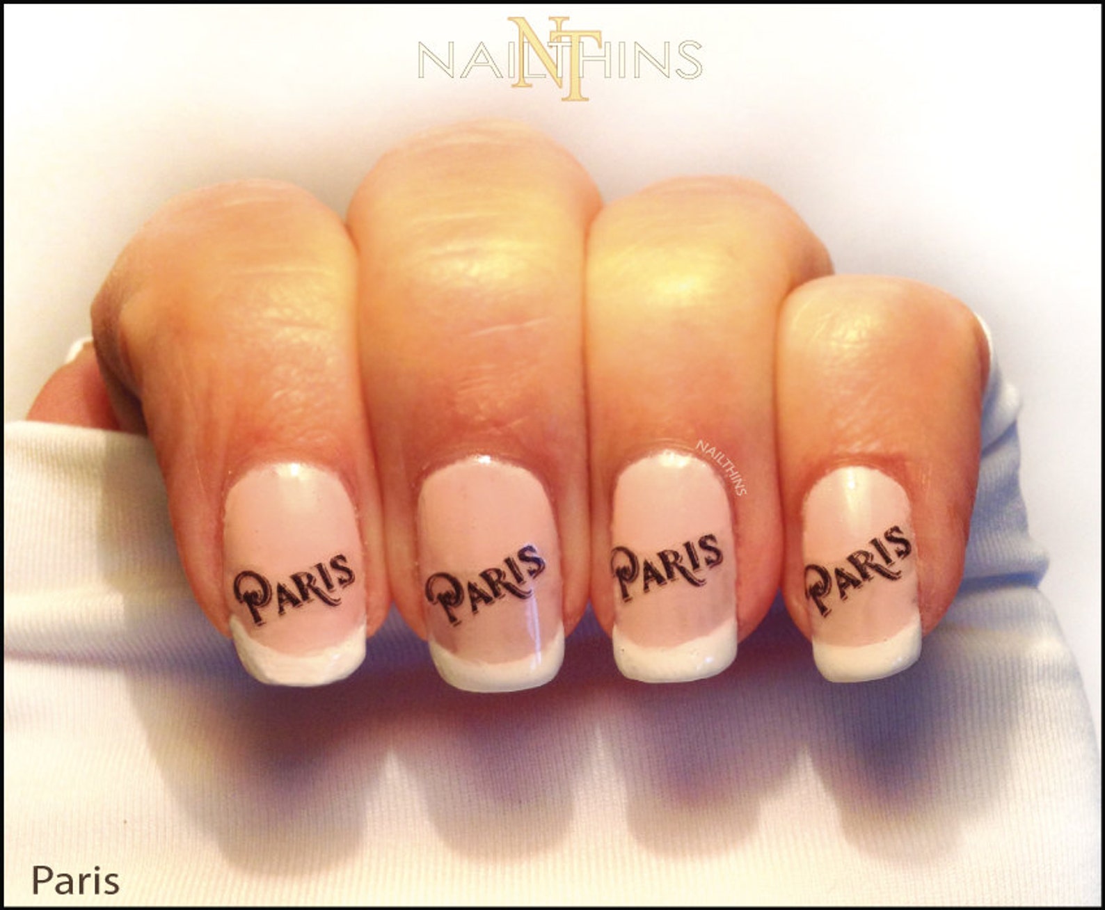 Eiffel Tower Nail Decal Paris Nail Art Eiffel Nail Wrap Design Etsy