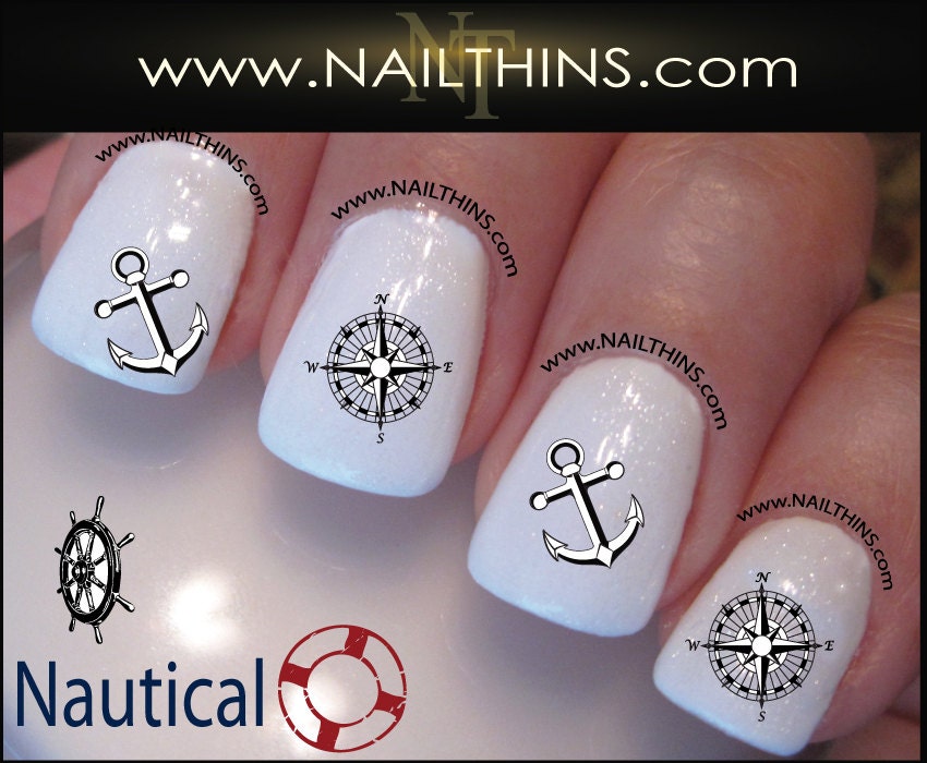 Nautical Theme Nail Art Decals - wide 10