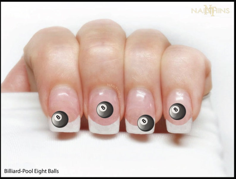 Eight Ball Nail Art Stickers - wide 3