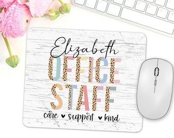 Personalized Coworker Gift, Name Mouse Pad, Desk Accessories, Office Gift, New Job Gift, Office Mouse Pad, Desk Decor, Office Supplies