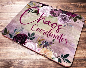 Chaos Coordinator Mouse Pad Office Desk Accessories Funny Etsy