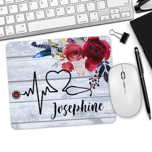 Doctor Desk Gift, Personalized Mouse Pad, Doctor Gifts For Women, Medical Mouse Pad, Nurse Gifts For Women, Personalized Medical Gift