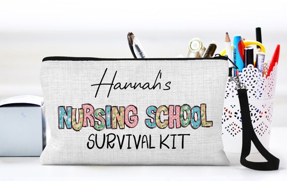 Personalized Nurse Makeup Bag, Nursing Student Pencil Pouch, Custom Nurse  Gifts