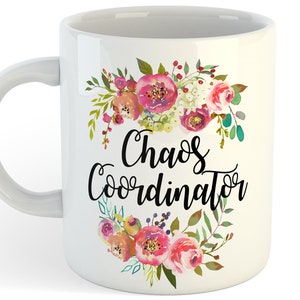Chaos Coordnator Mug, Ceramc Modern Coffee Mugs for Parents, Funny Chaos Coordnator Mug, Ceramc Modern Coffee Mugs for Parents, Funny
