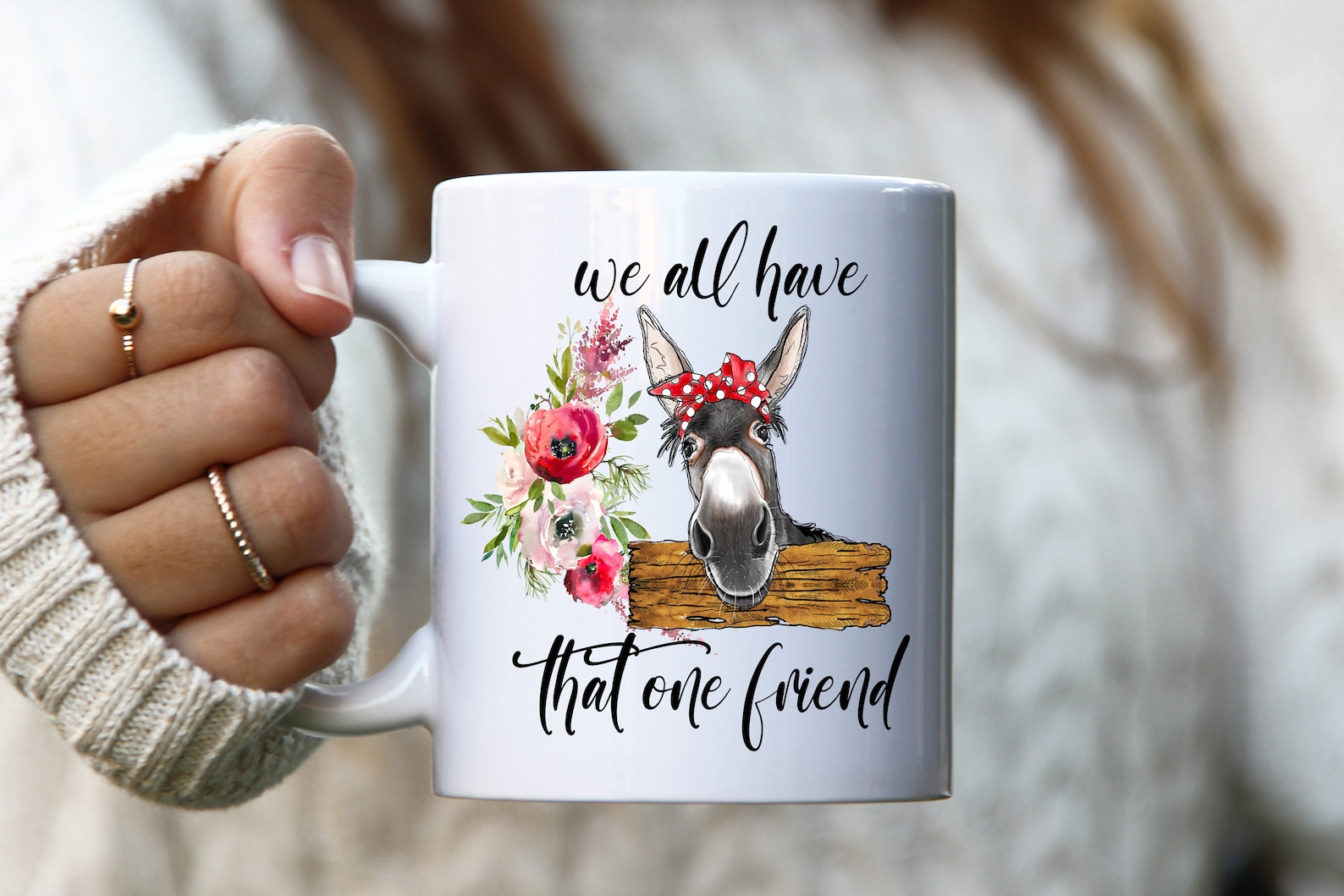 Funny Friend Mug Best Friend Gift Donkey Mug Farm Animals Etsy
