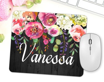 Personalized Office Supplies, Custom Name Mouse Pad, Coworker Gift, Desk Accessories For Her, Teacher Gifts, Office Accessories, Desk Gifts