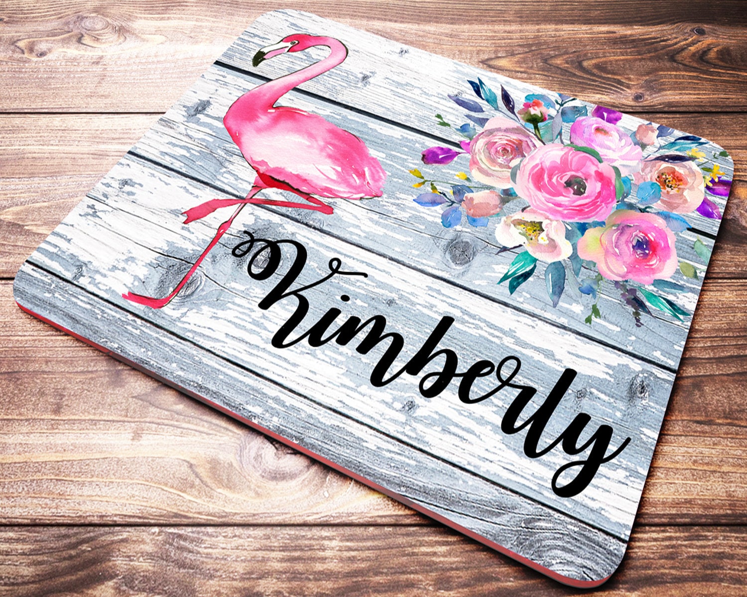Flamingo Mouse Pad, Personalized Gifts, Desk Accessories, Flamingo Gi…