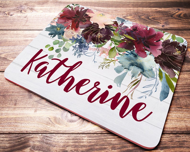 Office Desk Accessories Teacher Gifts Personalized Mouse Etsy