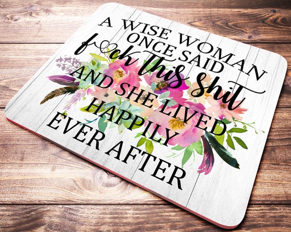 Funny Quote Mouse Pad Office Desk Accessories Funny Gifts Etsy