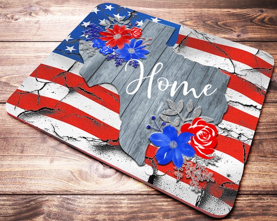 Texas Mouse Pad Office Desk Accessories Texas Gifts Etsy