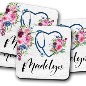 Personalized Nurse Coaster, Nurse Week Gift, Small Gift For Nurse, Medical Worker Gift, Custom Nurse Coaster, Medical Staff Gift