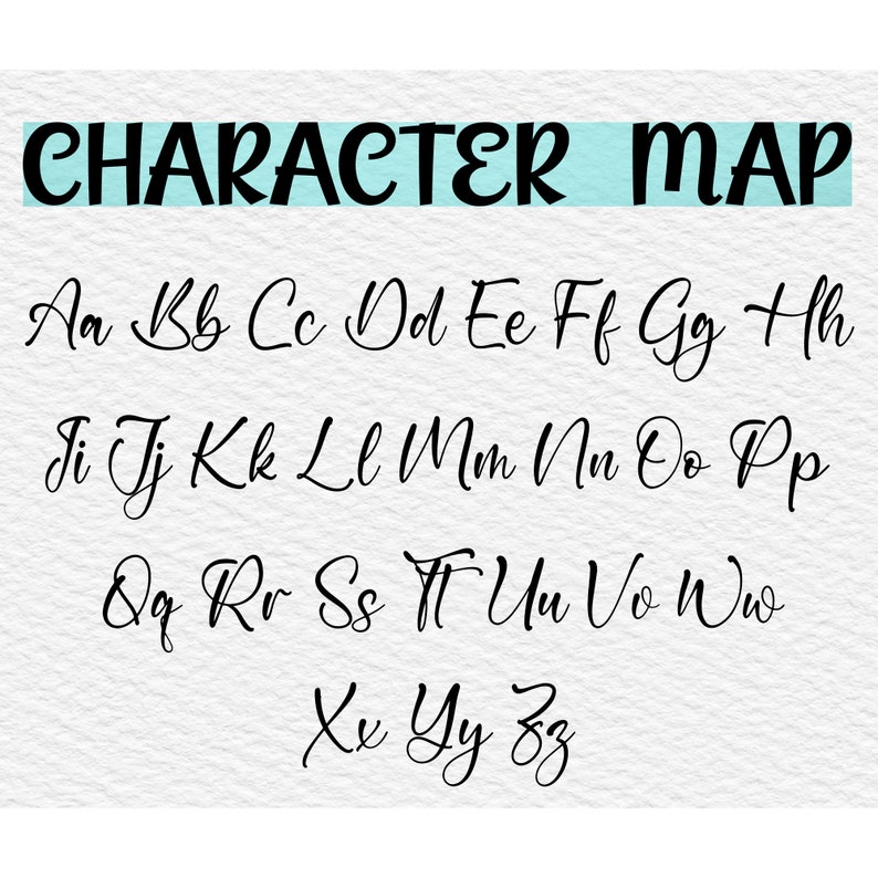 K&ouml;nnte beinhalten: Eine Zeichenkarte mit dem Alphabet in kursiver Schrift. Die Buchstaben sind in Reihen angeordnet, beginnend mit Aa und endend mit Zz.