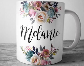 Personalized Name Mug, Custom Mug, Personalized Gifts For Women, Name Coffee Mug, Personalized Gift, Coworker Gift, Personalized Mug
