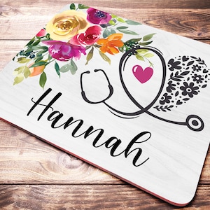 Personalized Nurse Gift, Doctor Desk Decor, Nurse Mouse Pad, Nurse Desk Decor, Personalized Doctor Gift, Nurse Office Decor, Nurse Gift