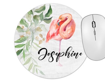 Flamingo in Hat and Scarf Mouse Pad with Stitched Edge for Computers Laptop Office & Home One Size Flamingo in Hat and Scarf Mouse Pad with Stitched Edge for Computers Laptop Office & Home One Size