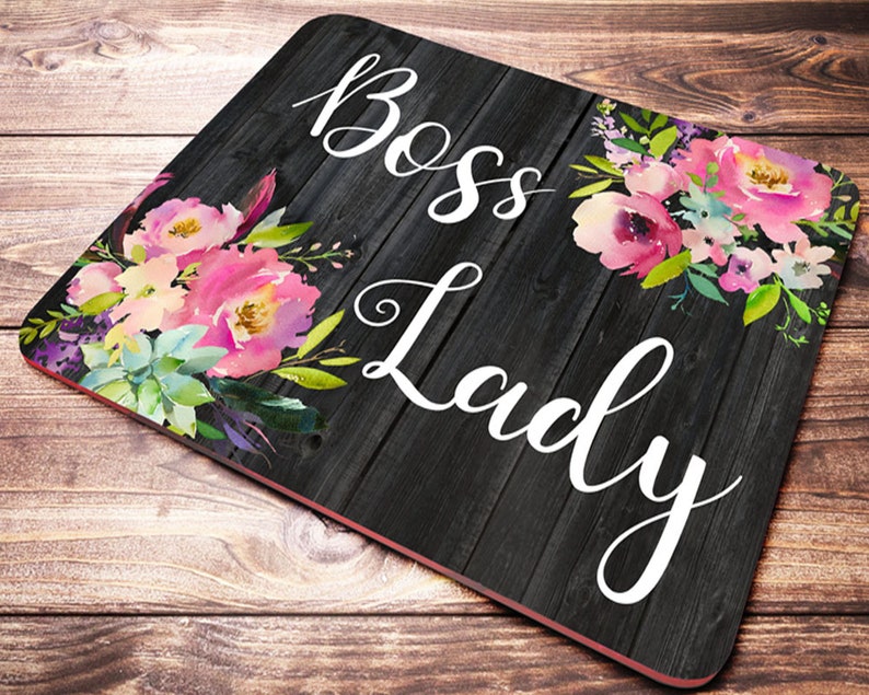 Boss Gifts For Women Boss Lady Mouse Pad Boss Day Gift Etsy