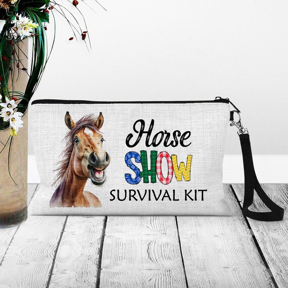 Horse Show Survival Kit Bag Equestrian Makeup Bag Horse Show Mom Gift Horse Riding Gifts Horse Gifts for Girl Horse Trainer Gift Etsy