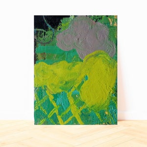 abstract, oil on cardboard, original L 24 cm x W 18 cm x D 0.3 cm, modern art, abstract oil painting, expressive original art, oil painting