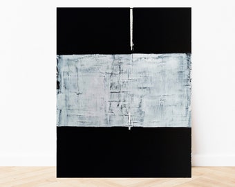 abstrakte Acrylmalerei, minimalistisch,moderne Kunst,schwarz-weiß,Original,Leinw.auf Keilrahmen, L50 cmxB40 cmx T2cm,zeitgenössisch