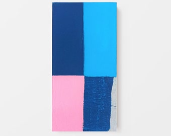 Neonart,Acrylmalerei, moderne Kunst, H 30cm x B 15 cm x T 6 cm, zeitgenössisch Kunst, original auf Strukturgrund,Neonblau,rosa