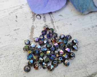 Crystal Heliotrope 3mm Bicone Swarovski Crystal Beads