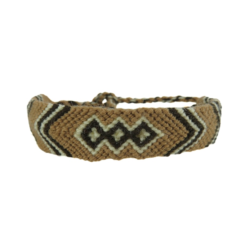 Pulsera WAYUU pulsera amistad colorida original de Colombia hecha a mano comercio justo pareja familia cumpleaños amor trenzado hombres mujeres crochet imagen 5