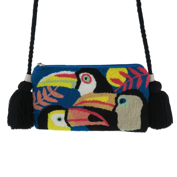 Bandolera Surtido bolso clutch WAYUU mochila bolso tapizado tapiz de Colombia hecho a mano bolso de comercio justo bolso de hombro bolso