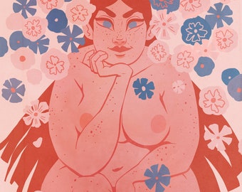 Spring Flowers - 5"x7"