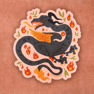 Dragon de feu Sticker