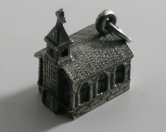 Hayward Sterling 3D Church Cathedral Charm #0266