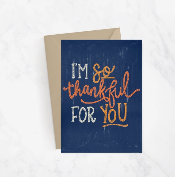 Im So Thankful For You Greeting Card Fall Card Thanksgiving Card Hand Lettered Card Snail Mail Fall Greetings Autumn Card Im So Thankful For You Greeting Card Fall Card Thanksgiving Card Hand Lettered Card Snail Mail Fall Greetings Autumn Card