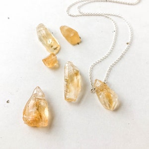 Custom Crystal Necklace Raw Citrine Jewelry for her under 30 Wanderlust Gift for Sister Little Luxuries Scorpio November Birthstone Necklace image 1