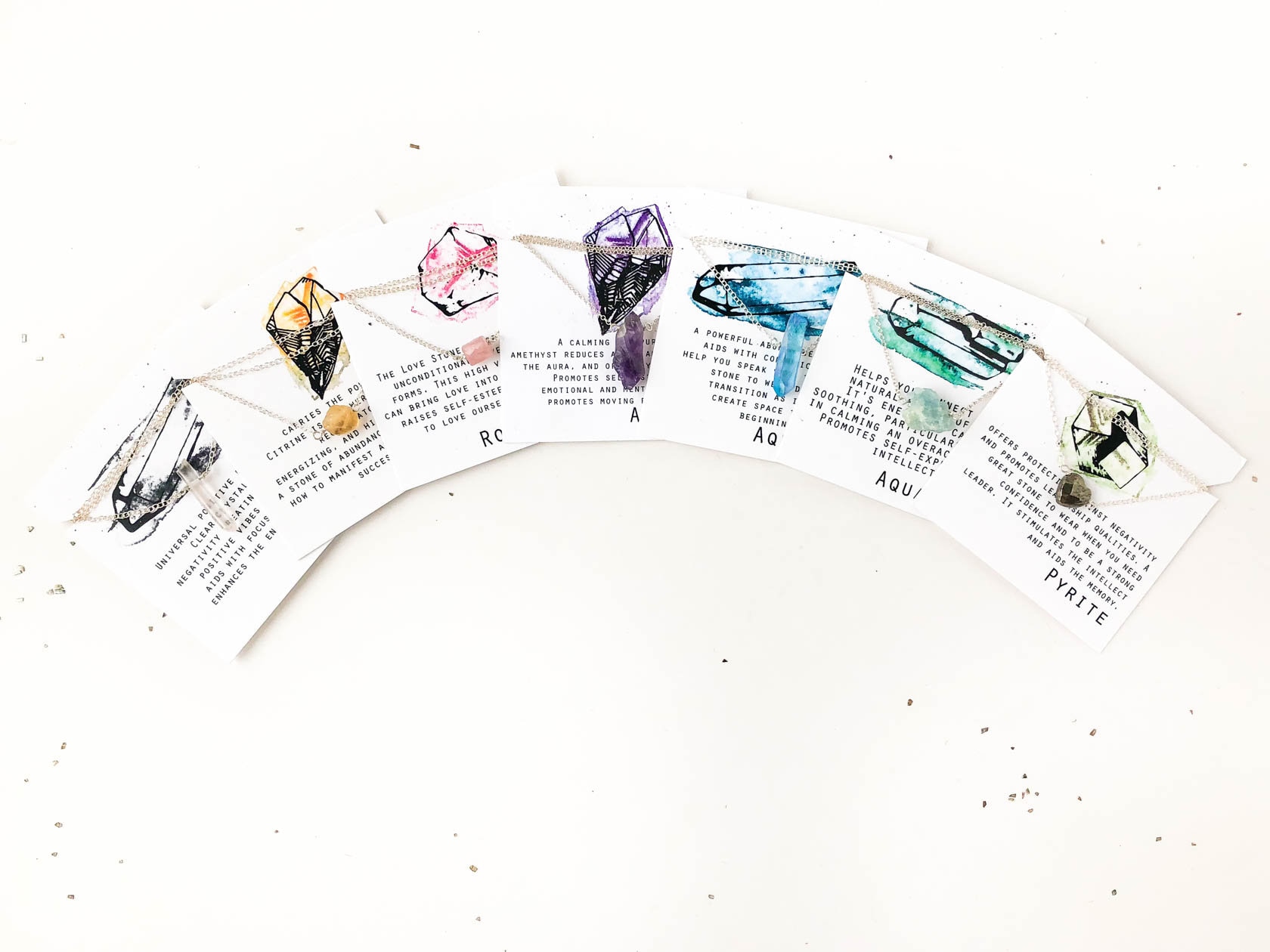 Custom Gold Crystal Necklace Raw Quartz Jewelry Unique Gift Etsy