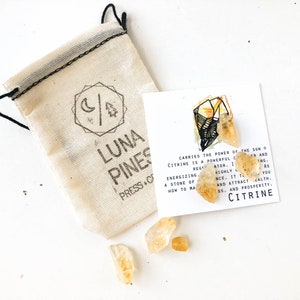 Custom Crystal Necklace Raw Citrine Jewelry for her under 30 Wanderlust Gift for Sister Little Luxuries Scorpio November Birthstone Necklace image 8