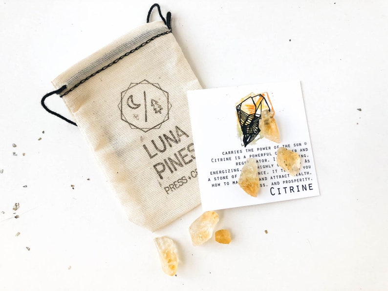 Custom Crystal Necklace Raw Citrine Jewelry for her under 30 Wanderlust Gift for Sister Little Luxuries Scorpio November Birthstone Necklace image 8