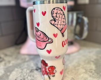 Custom Hand-Painted Stanley Tumbler - Custom Stanley Cup - Custom Blog and Brand Stanley