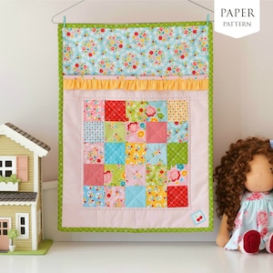 Ruffle Doll Quilt Paper Pattern image 1