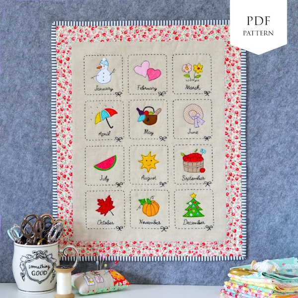 Monthly Sampler PDF Pattern