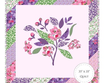 Lilac Posy Quilt PDF Pattern