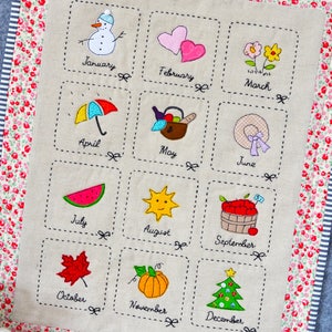 Monthly Sampler Paper Pattern image 2