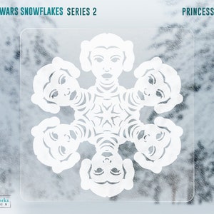 SALE 45% OFF Star Wars Snowflake Window Cling Decals: Series 2 image 1