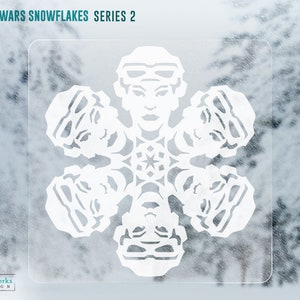 SALE 45% OFF Star Wars Snowflake Window Cling Decals: Series 2 image 5