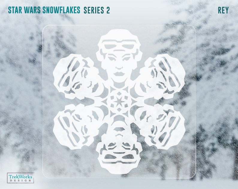 SALE 45% OFF Star Wars Snowflake Window Cling Decals: Series 2 image 5