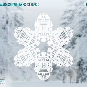 SALE 45% OFF Star Wars Snowflake Window Cling Decals: Series 2 image 4