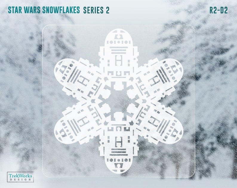 SALE 45% OFF Star Wars Snowflake Window Cling Decals: Series 2 image 4