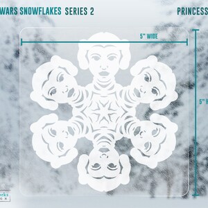 SALE 45% OFF Star Wars Snowflake Window Cling Decals: Series 2 image 7