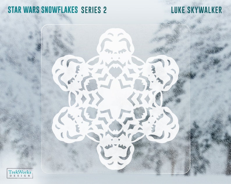 SALE 45% OFF Star Wars Snowflake Window Cling Decals: Series 2 image 3