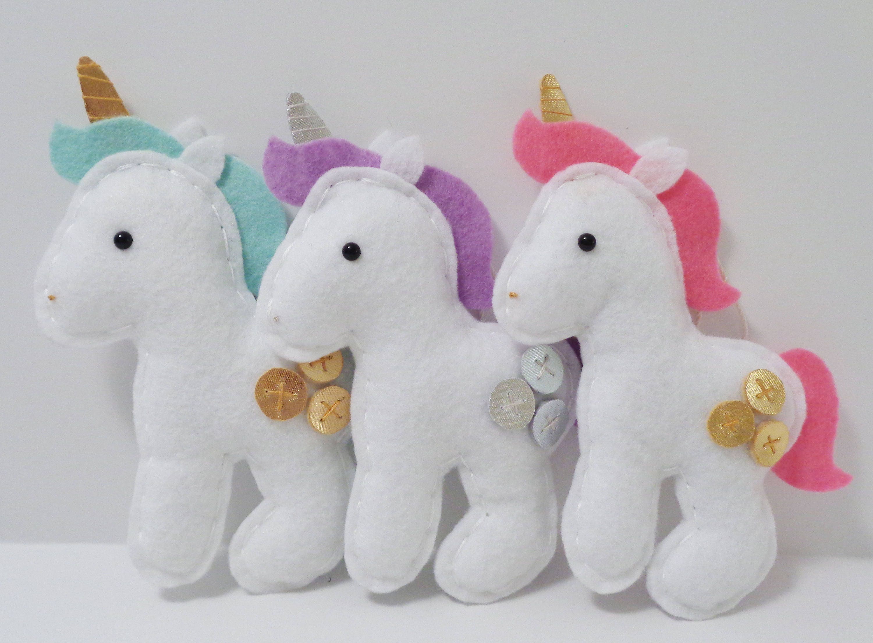 Unicorns Christmas 2022 Personalized Unicorn Ornaments / Handmade Felt Unicorn | Etsy